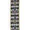 2.5" Fleur De Lis Harlequin Tinsel Ribbon: Mardi Gras (10 Yards)